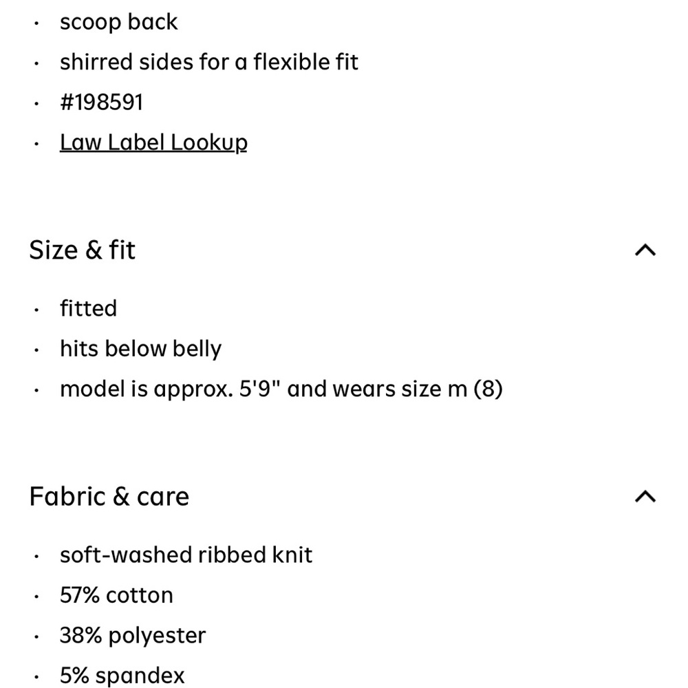 Maternity First-Layer Rib-Knit Tank Top
Black - Picture 2 of 2
